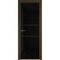 Алюминиевая дверь 2AХ деорэ стекло чёрный триплекс