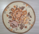 Декоративная гобеленовая салфетка Золотая чаша D 54 см