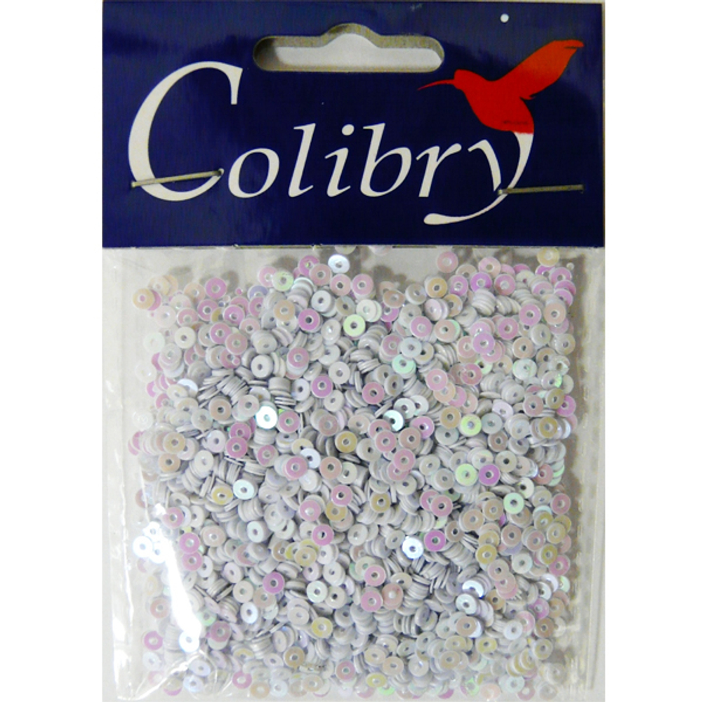 Пайетки плоские голографические-10гр-3мм-Colibry