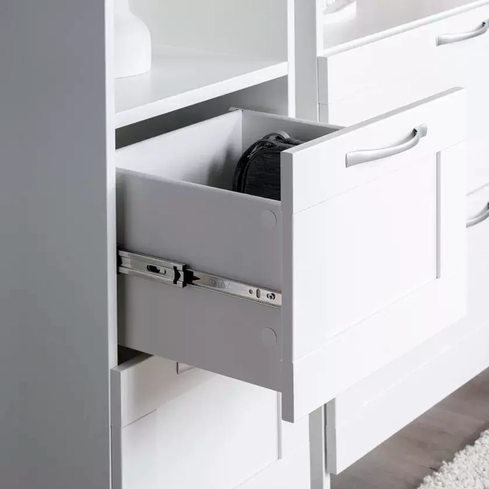 Сириус Стеллаж 2 ящика 390х350х1900 Белый