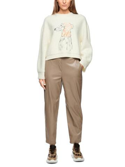 Marc Cain Брюки из эко-кожи на резинке