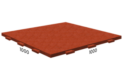 Rubblex Active (скрытый ласточкин хвост) 100х100х4 см 65ШОР Терракотовое