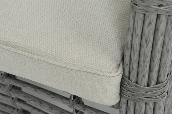 "Ницца" диван из искусственного ротанга трехместный, цвет серый