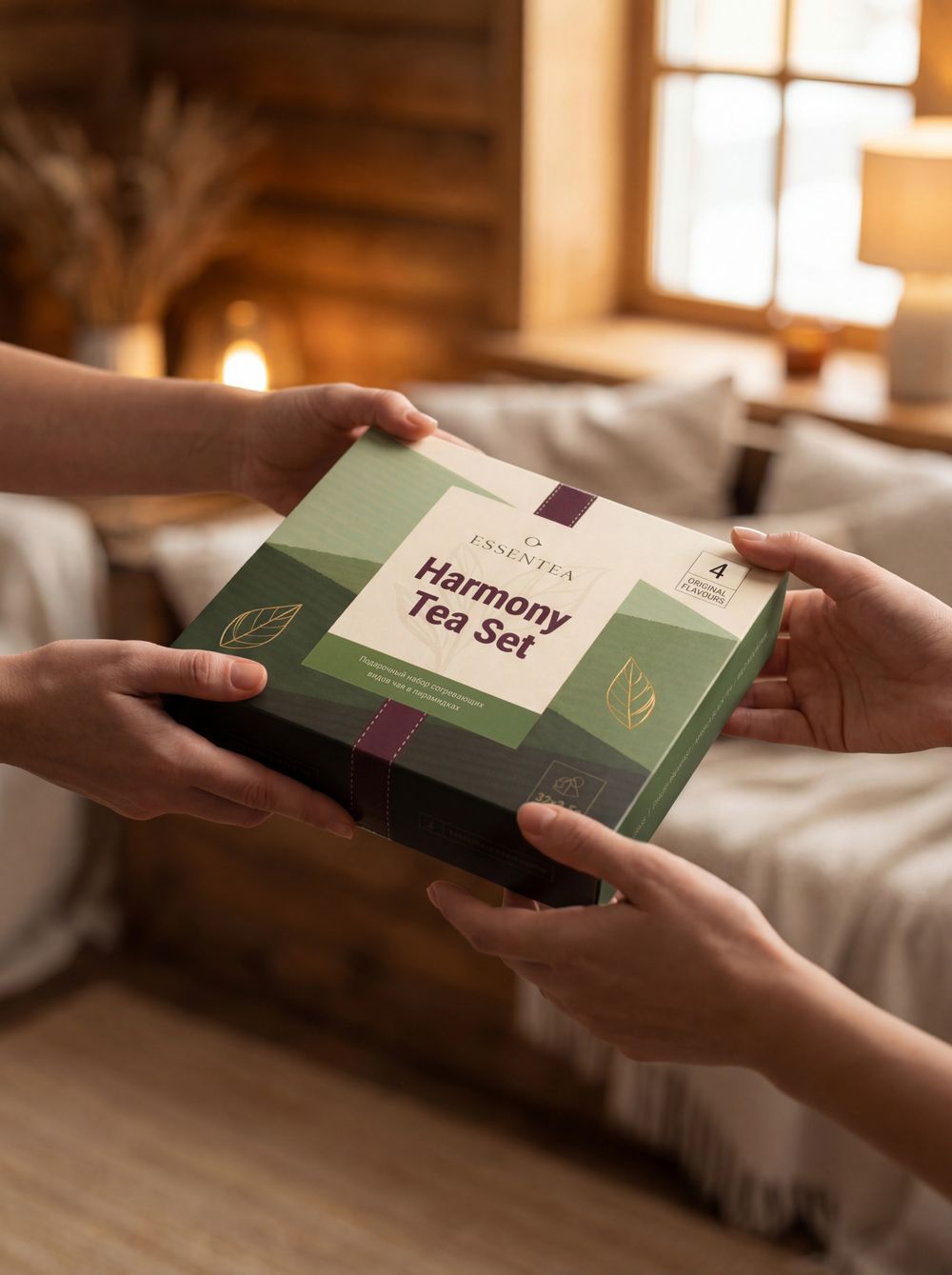 Подарочный набор Harmony Tea Set - 32 пирамидки (4 вида по 8 шт.)