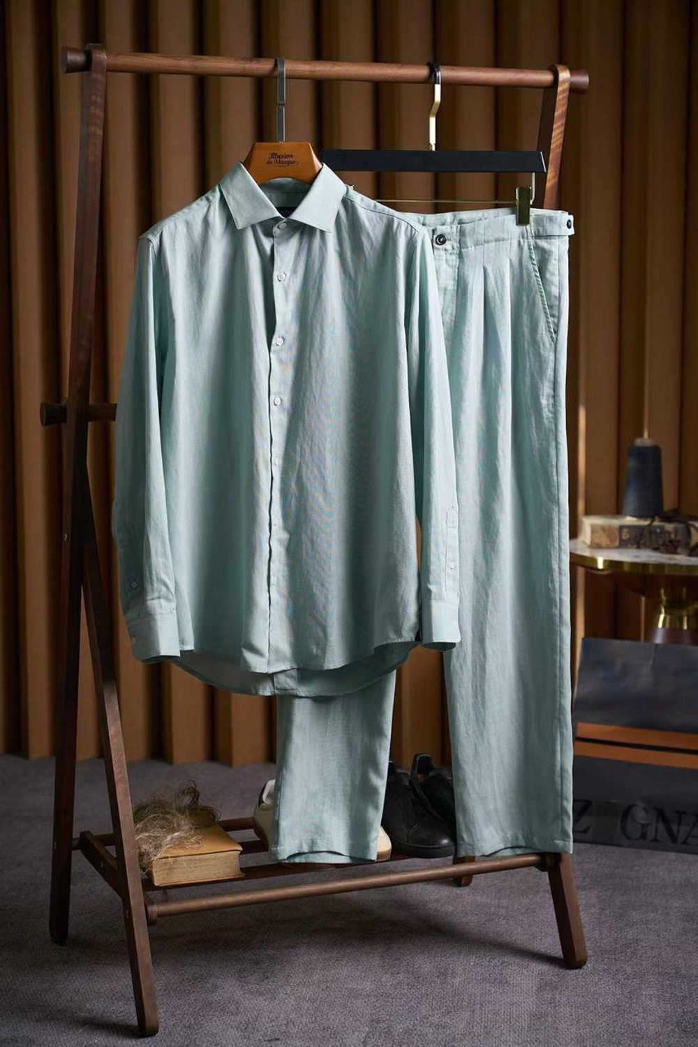 Льняной костюм Zegna