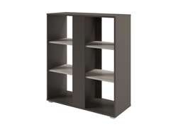 Стеллаж средний с планкой открытый 950х396х1096 D-73 Акация Морава/Трюфель