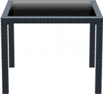 Стол пластиковый плетеный Siesta Contract Bali, антрацит