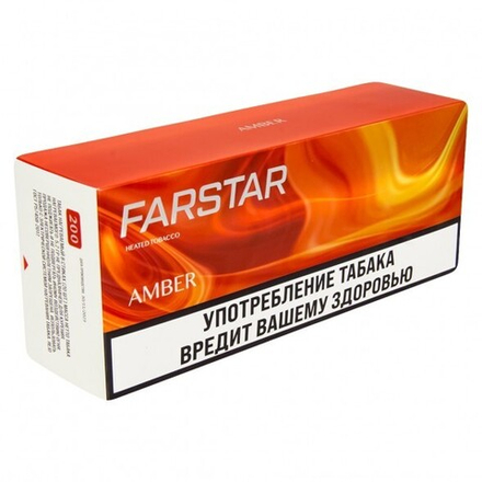 Стики Farstar Amber - табак с янтарными нотками (блок - 10 пачек)