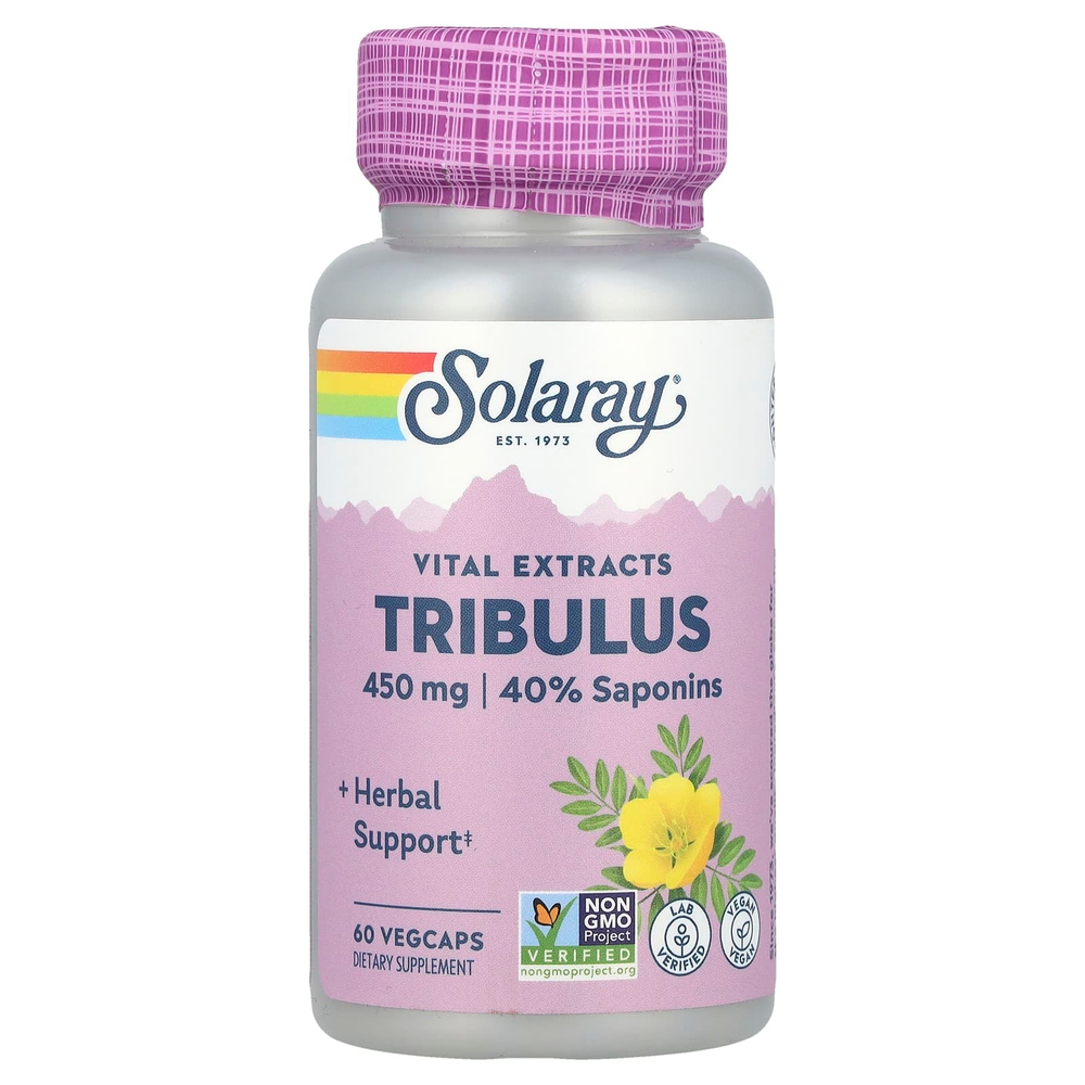 Solaray, Vital Extracts, якорцы, 60 растительных капсул