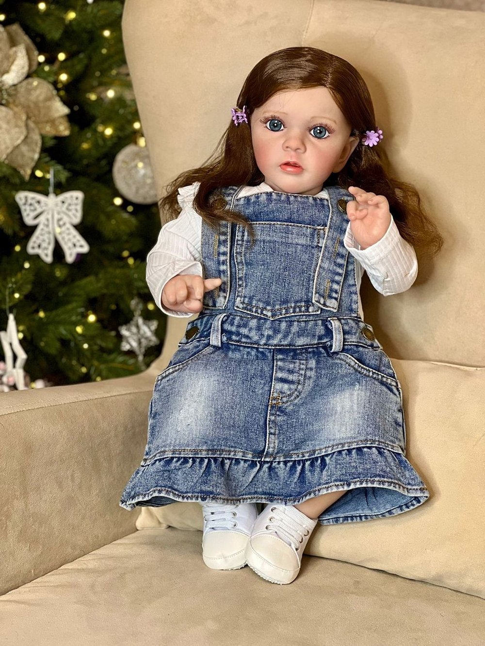 Кукла Реборн мягконабивная 60см в пакете (FA-610)