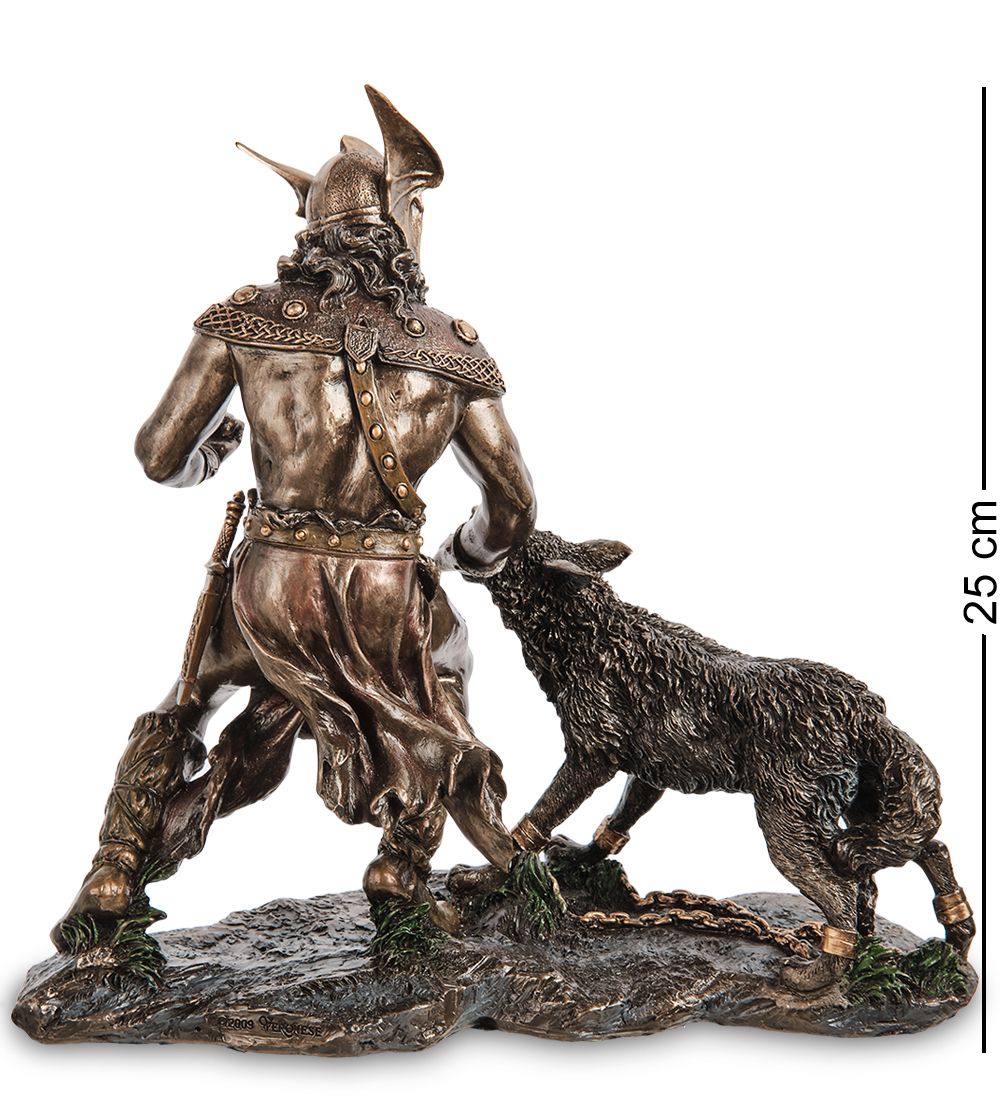 Veronese WS-1086 Статуэтка «Бог воинской доблести Тюр и Фенрир»