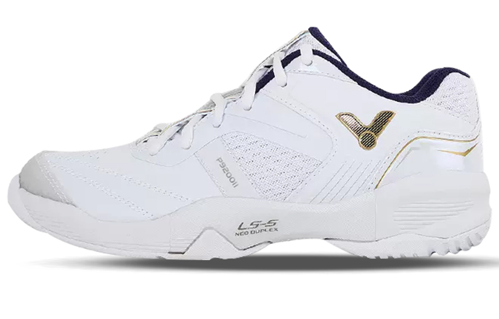 VICTOR 9200II Cushioning Slip Resistant Abrasion Resistant Low top Badminton Shoes Unisex White