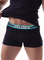 Мужские трусы-боксеры из хлопка (Размер: L) (Цвет: черный)