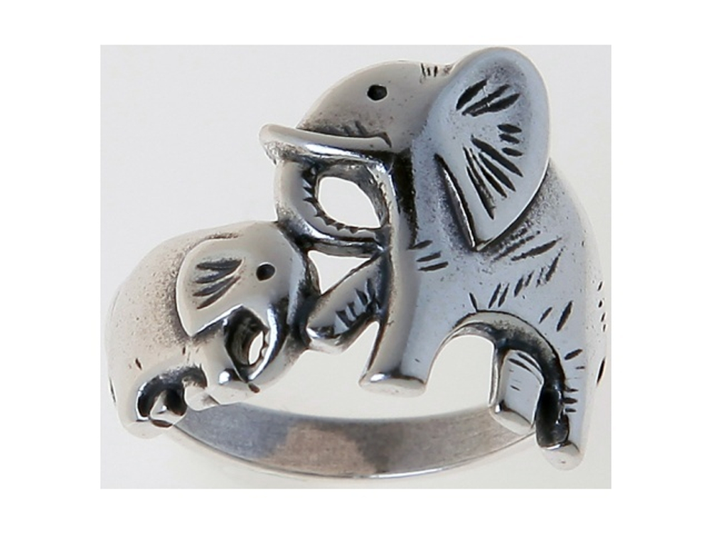 "Семья" кольцо в серебряном покрытии из коллекции "Животные" от Jenavi