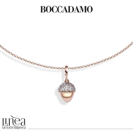 Колье Boccadamo Caleida KGR001RS RG с кристаллами Swarovski, покрытием золотом