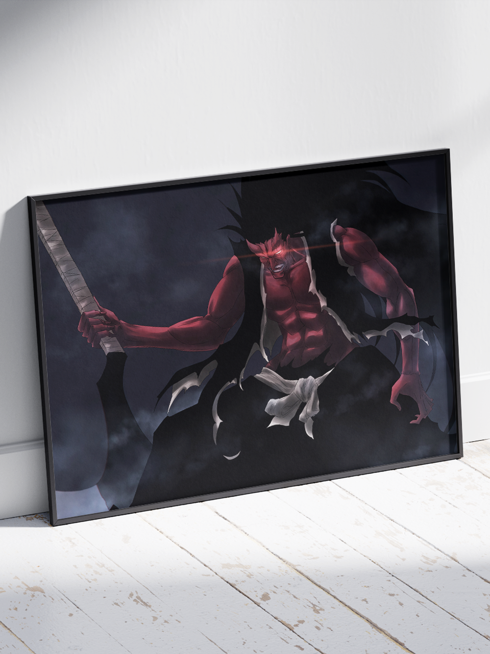 Постер плакат Кенпачи Банкай Bleach Блич
