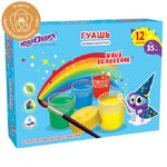 Гуашь 12 цветов по 35мл, Юнландия Юный Волшебник