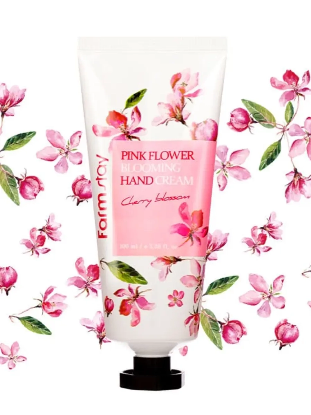 FARMSTAY - КРЕМ ДЛЯ РУК С ЭКСТРАКТОМ ЛЕПЕСТКОВ ВИШНЕВОГО ЦВЕТА PINK FLOWER BLOOMING HAND CREAM CHERRY BLOSSOM, 100 ML
