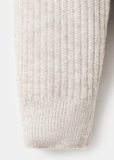 Джемпер из трикотажа в рубчик