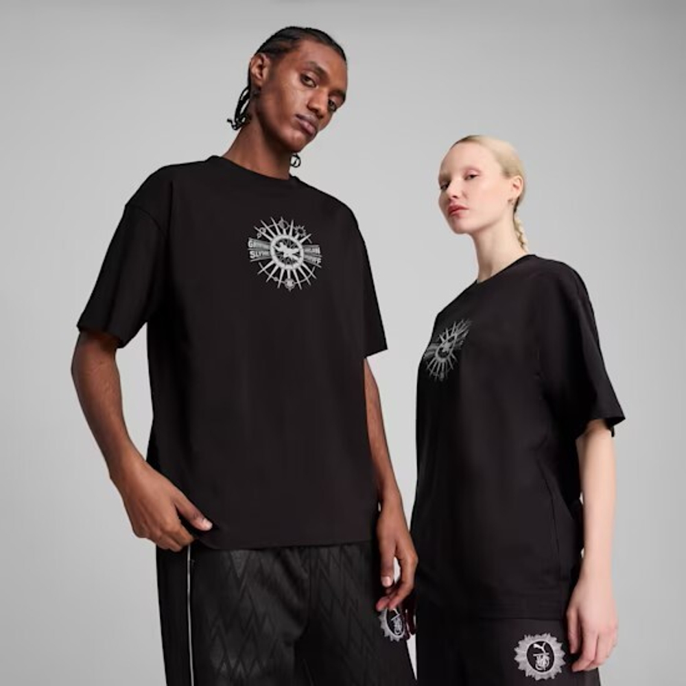 PUMA X HARRY POTTER ФУТБОЛКА С ПРИНТОМ, ЧЕРНЫЙ