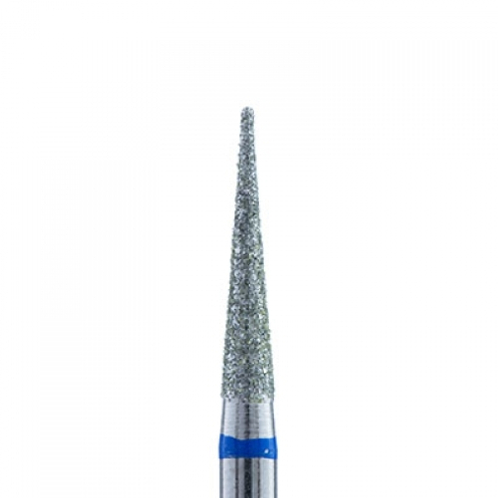 Фреза алмазная Конус заостренный тонкий, 25 мм, синяя