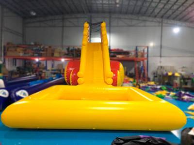 Надувная герметичная водная горка с бассейном «Лава» 12х4х5 м