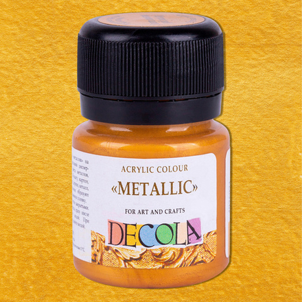 Декола акрил металлик банка 20 мл Золото олимпик