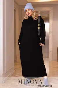 Платье 1531-черный Minova