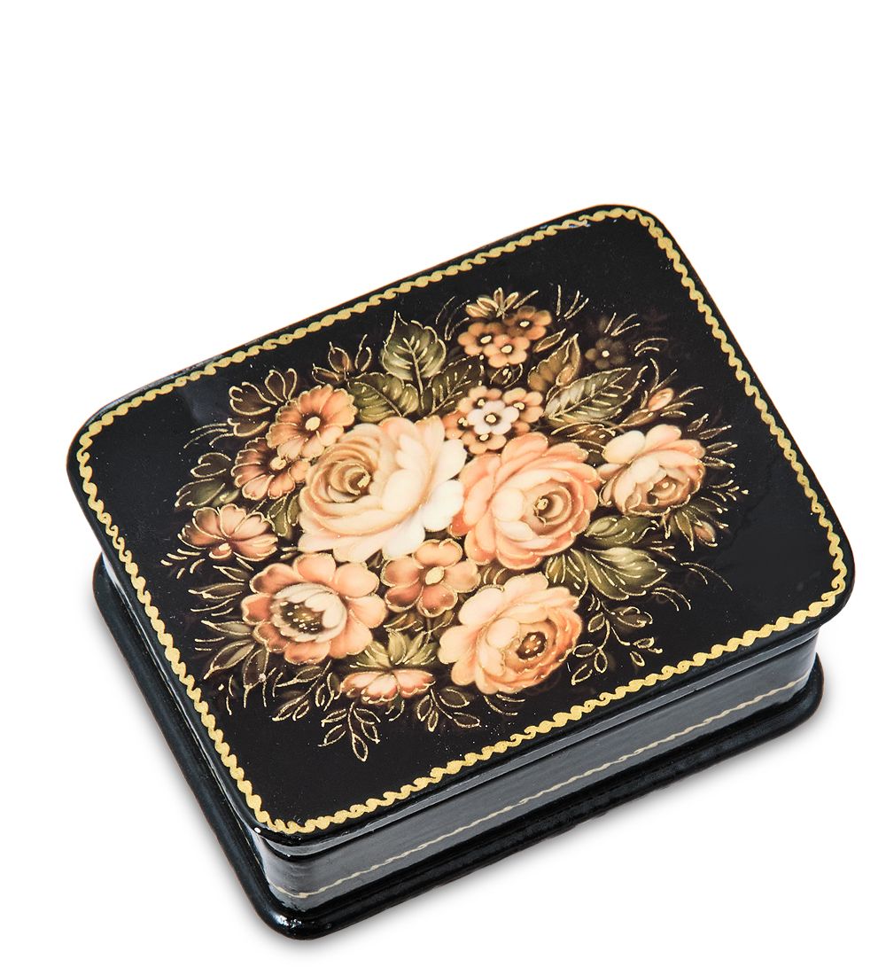 ШК-19/54-B Шкатулка в технике декупаж «Цветы» (10х8х3,5)