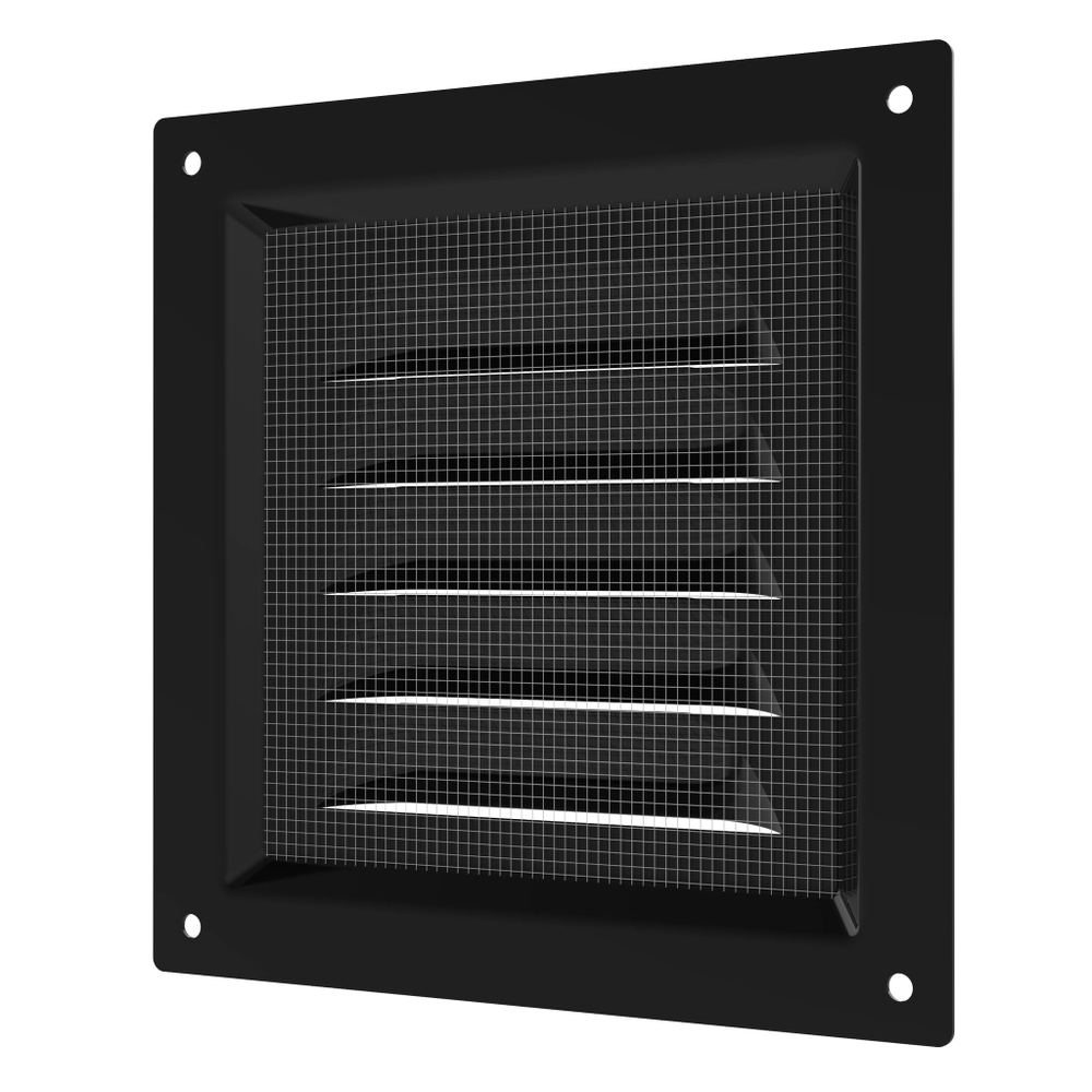 Решетка вентиляционная МЭ сетка 125х125 окраш.сталь Black ERA