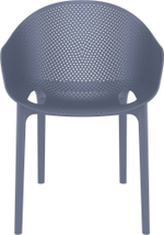 Комплект пластиковой мебели Siesta Contract Sky Folding 60 Pro, темно-серый