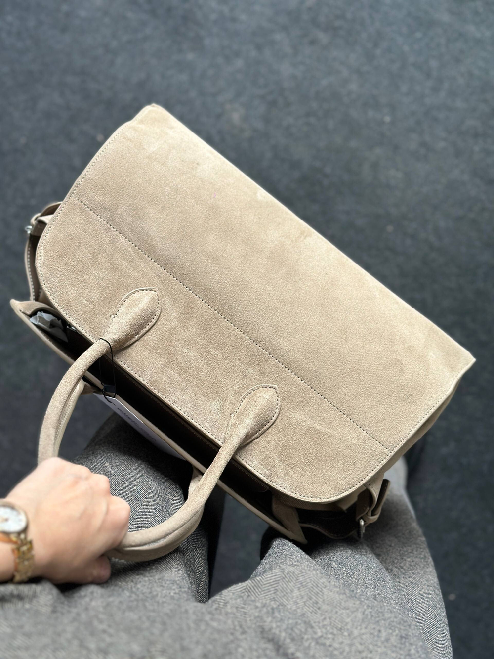 СУМКА ИЗ НАТУРАЛЬНОЙ ЗАМШИ