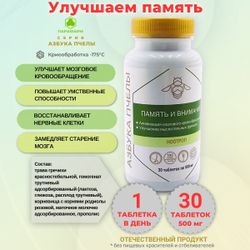 Азбука пчелы Память и внимание №30 таб