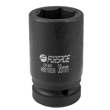 Головка ударная глубокая 36мм 6гр. 1'' Forsage F-48510036