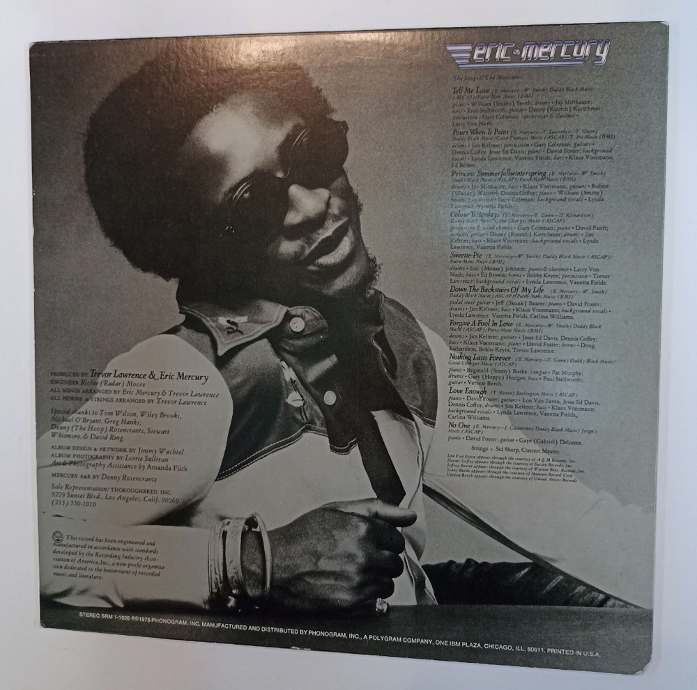Винтажная виниловая пластинка LP Eric Mercury (USA 1975)