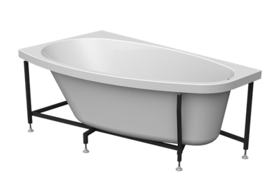 Акриловая ванна Орсини 160*90 лев, рама-подставка