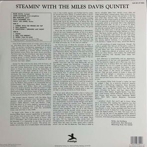 The Miles Davis Quintet / Steamin' With The Miles Davis Quintet (LP)