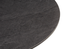 "Тюльпан" интерьерный стол из HPL круглый Ø90см, цвет "серый гранит"