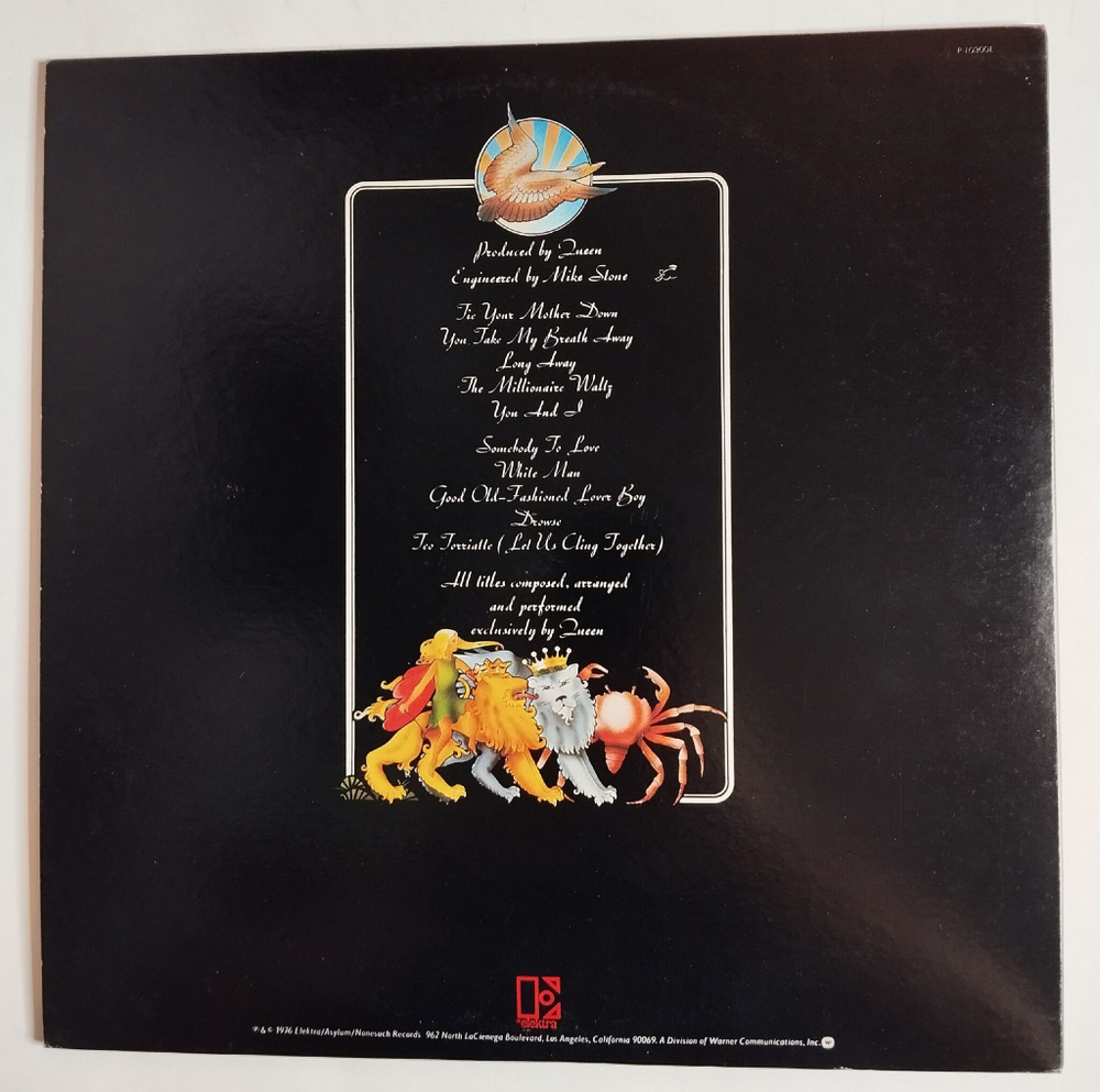 Винтажная виниловая пластинка LP Queen A Day At The Races (Japan 1976) (No Obi) (NM)