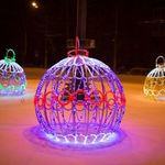 светодиодный шар новогодний