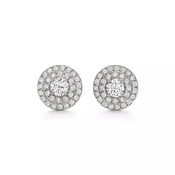 Серьги из платины и бриллиантов 0.6 карат, Tiffany Soleste💎