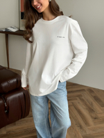 Лонгслив oversize с надписью