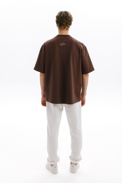 Футболка Mazzika Unisex Oversize OneSize, цвет темный шоколад