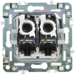 SKANDY Розетка компьютерная двойная RJ45 кат.5E SK-K03W арктический белый IEK