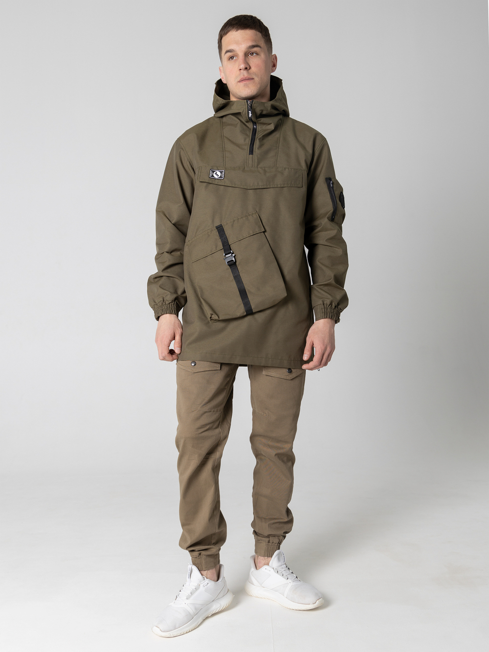 Анорак с накладным карманом Город Горький хаки