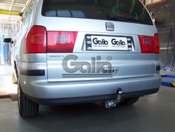 Фаркоп оцинкованный Galia F104A для Ford Galaxy 2000-2006, SEAT Alhambra 2000-2010, Volkswagen Sharan 2000-2010(паспорт и сертификат в комплекте)(без электрики)