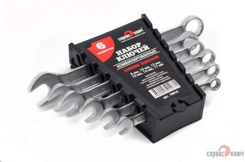 Набор ключей комб. 6 предм. /рожк.-накидн./ (Сервис Ключ)