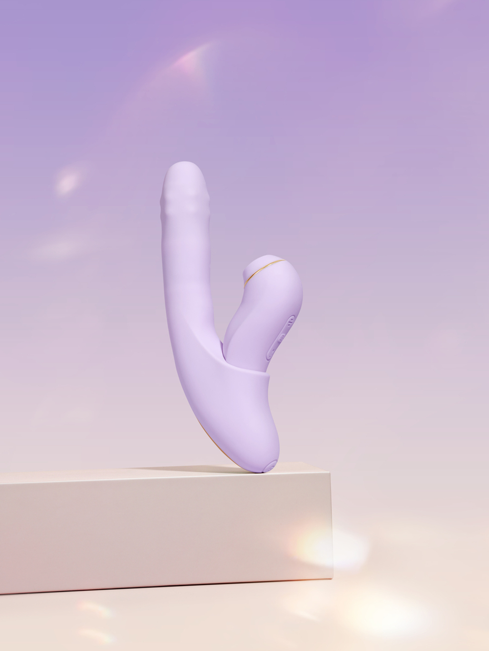 Svakom DuoGlow - Многофункциональный вибромассажер со съёмным клиторальным пульсатором и приложением