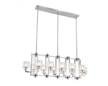 Подвесная люстра 12*E14 + 5W 3100K 4408+4/S chrome хром ALEXANDRA Newport