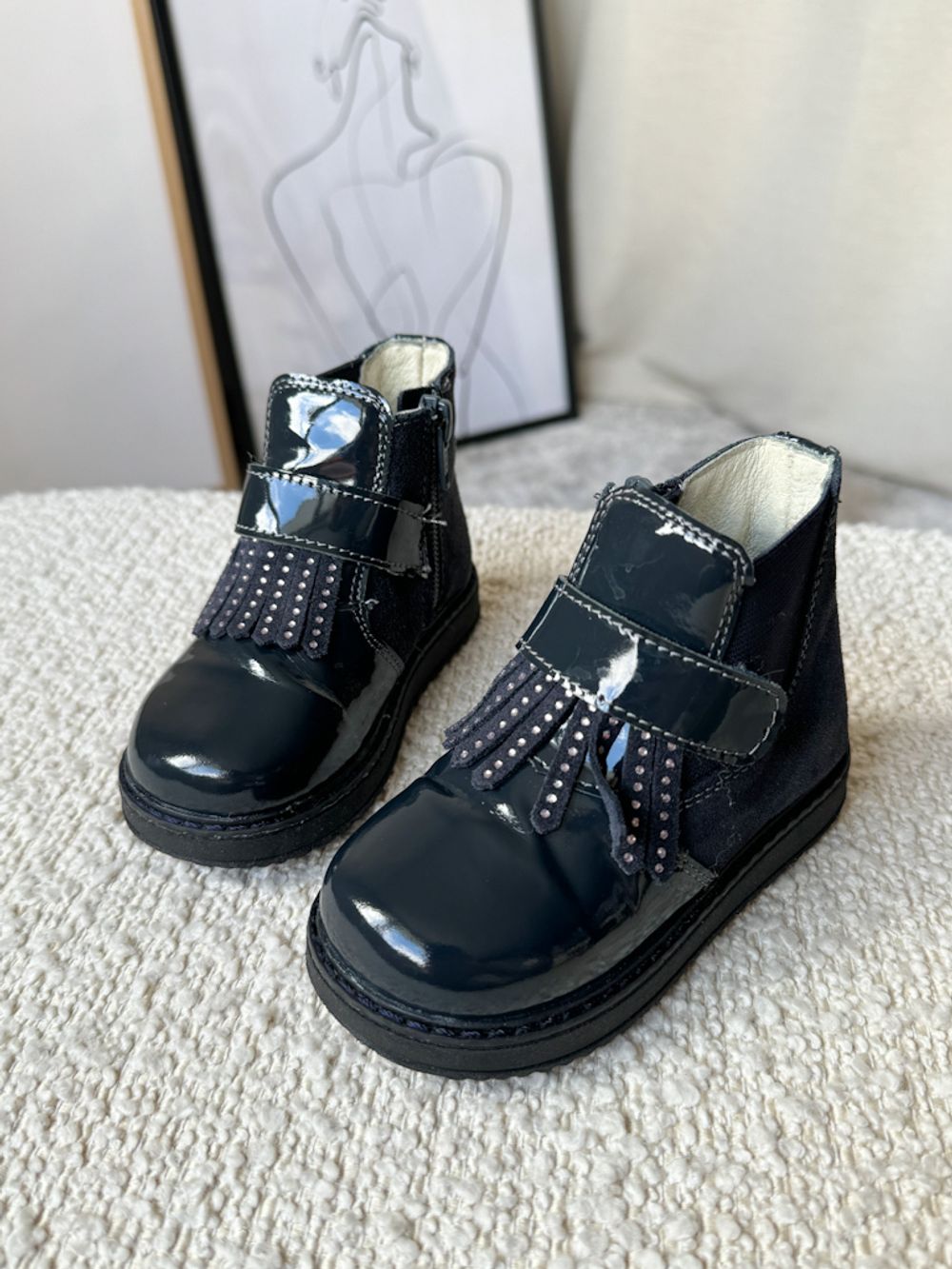 Комбинированные ботинки Котофей, 22,5